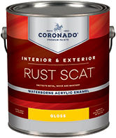PAINTSTOP LLC Rust Scat Waterborne Acrylic Enamel is suitable for interior or exterior use. Engineered for metal surfaces, it also adheres to primed masonry, drywall, and wood. It has tenacious adhesion and provides excellent color and gloss retention.boom