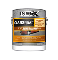 BENJAMIN MOORE PAINT STOP GarageGuard is a water-based, catalyzed epoxy that delivers superior chemical, abrasion, and impact resistance in a durable, semi-gloss coating. Can be used on garage floors, basement floors, and other concrete surfaces. GarageGuard is cross-linked for outstanding hardness and chemical resistance.

Waterborne 2-part epoxy
Durable semi-gloss finish
Will not lift existing coatings
Resists hot tire pick-up from cars
Recoat in 24 hours
Return to service: 72 hours for cool tires, 5-7 days for hot tiresboom