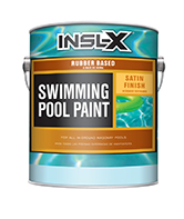 BENJAMIN MOORE PAINT STOP Rubber Based Swimming Pool Paint provides a durable low-sheen finish for use in residential and commercial concrete pools. It delivers excellent chemical and abrasion resistance and is suitable for use in fresh or salt water. Also acceptable for use in chlorinated pools. Use Rubber Based Swimming Pool Paint over previous chlorinated rubber paint or synthetic rubber-based pool paint or over bare concrete, marcite, gunite, or other masonry surfaces in good condition.

OTC-compliant, solvent-based pool paint
For residential or commercial pools
Excellent chemical and abrasion resistance
For use over existing chlorinated rubber or synthetic rubber-based pool paints
Ideal for bare concrete, marcite, gunite & other masonry
For use in fresh, salt water, or chlorinated poolsboom