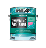 BENJAMIN MOORE PAINT STOP Waterborne Swimming Pool Paint is a coating that can be applied to slightly damp surfaces, dries quickly for recoating, and withstands continuous submersion in fresh or salt water. Use Waterborne Swimming Pool Paint over most types of properly prepared existing pool paints, as well as bare concrete or plaster, marcite, gunite, and other masonry surfaces in sound condition.

Acrylic emulsion pool paint
Can be applied over most types of properly prepared existing pool paints
Ideal for bare concrete, marcite, gunite & other masonry
Long lasting color and protection
Quick dryingboom